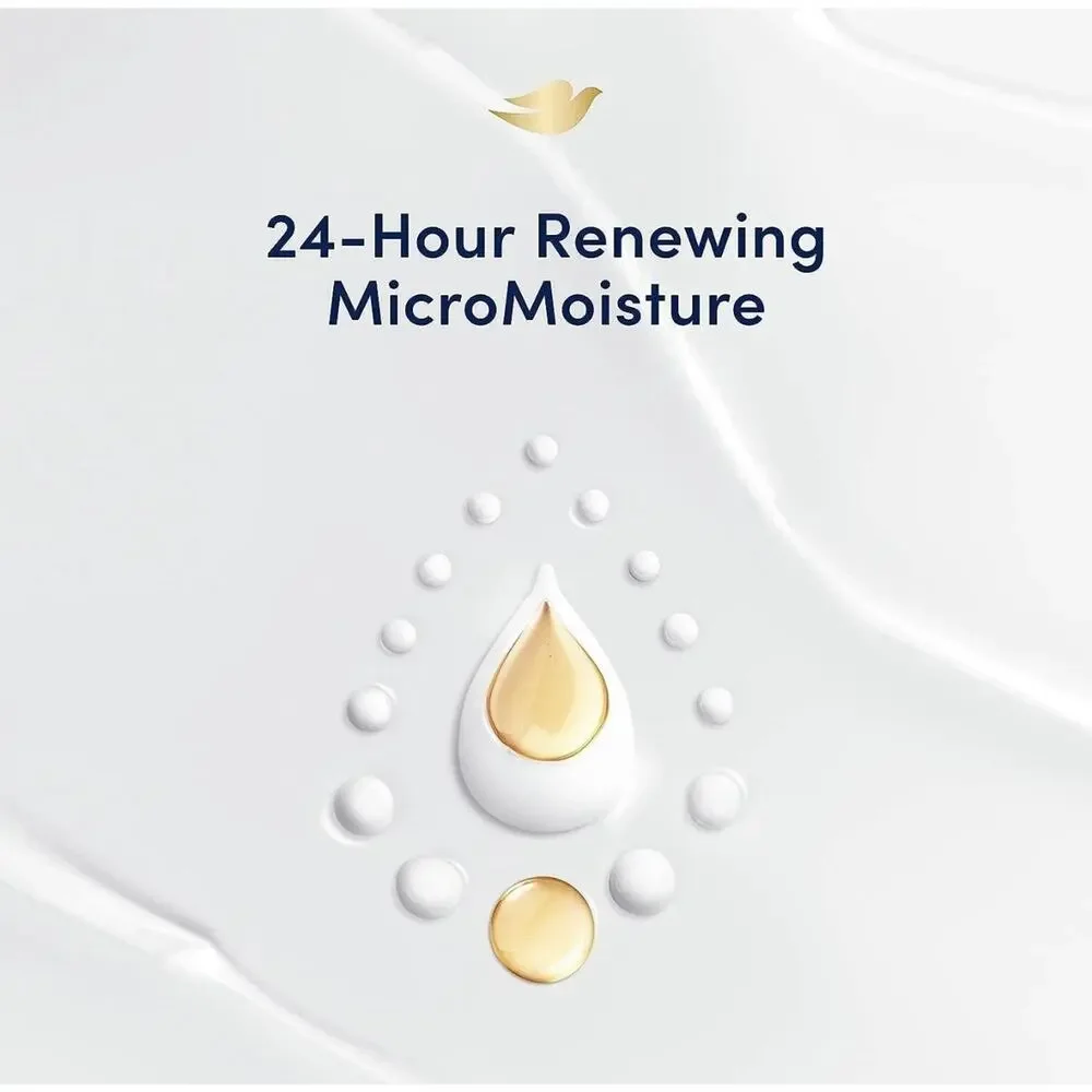 (3) Dove Body Wash Deep Moisture with Pump For Dry Skin Moisturizing 30.6oz Ea